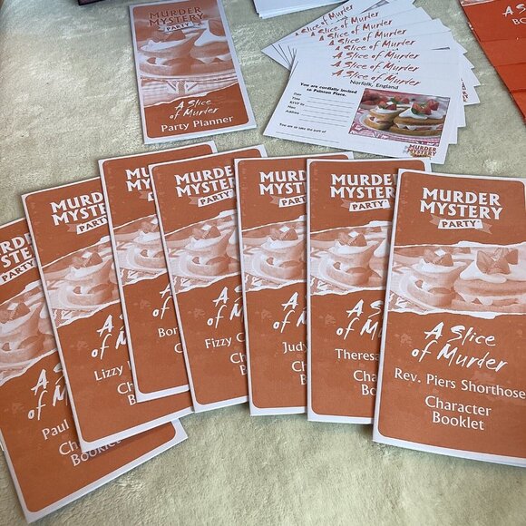 University Games Murder Mystery Party: A Slice of Murder New (open Box) - Picture 6 of 7